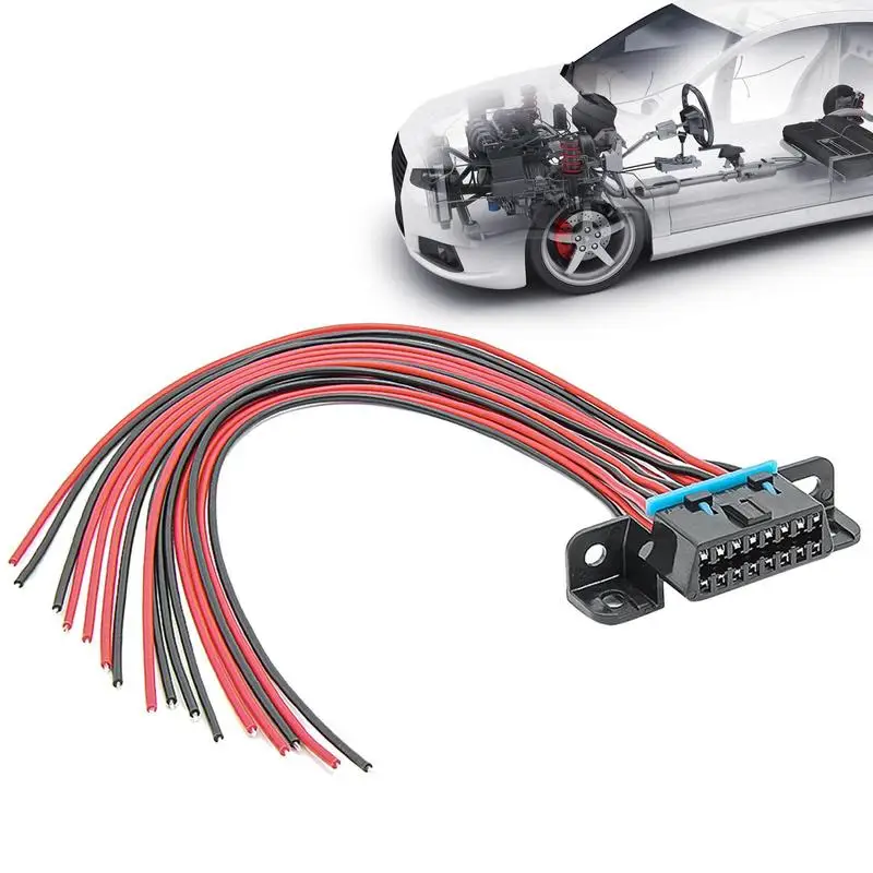 

16-контактный гнездовой разъем, открытый Луженый провод, Pigtail, полные кабели «сделай сам» с подставкой, фиксированная жгут проводов в сборе, 30 см