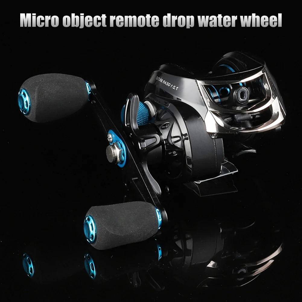 

Right / Left Hand Low Profile Baitcasting Fishing Reel 7.2/1 Speed Ratio Magnetic Brake Double Metal Line Cup Wheel Fishing Tack