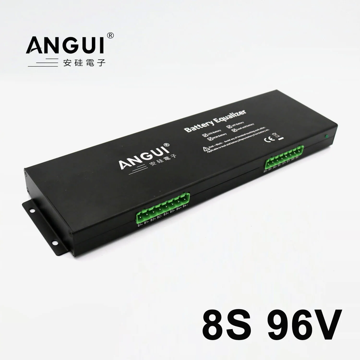 Алюминиевый эквалайзер для аккумуляторов ANGUI чехол BM108S, огнестойкий контроллер напряжения 96 в, тестер заряда NCM LTO LFP свинцово-кислотных акку...