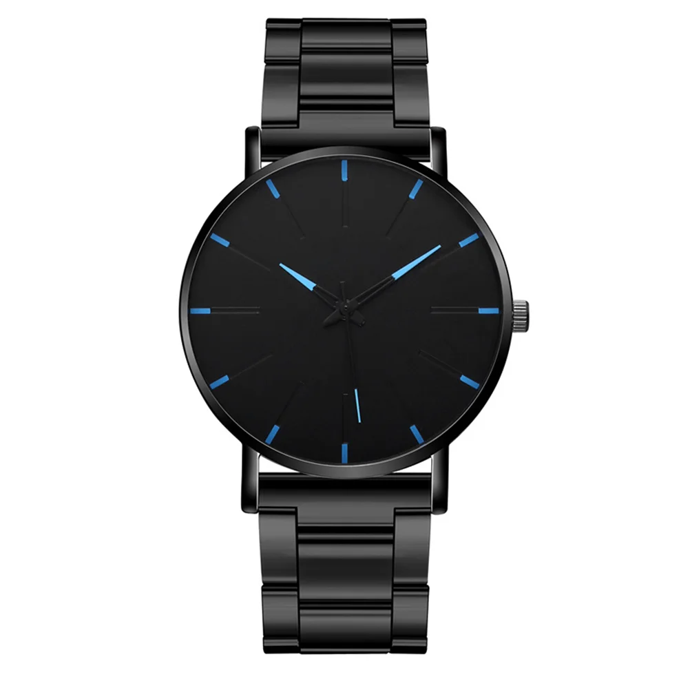 

Men's Watch Blue Watches Bracelet Quartz Metal Simple Casual Stainless Steel Man