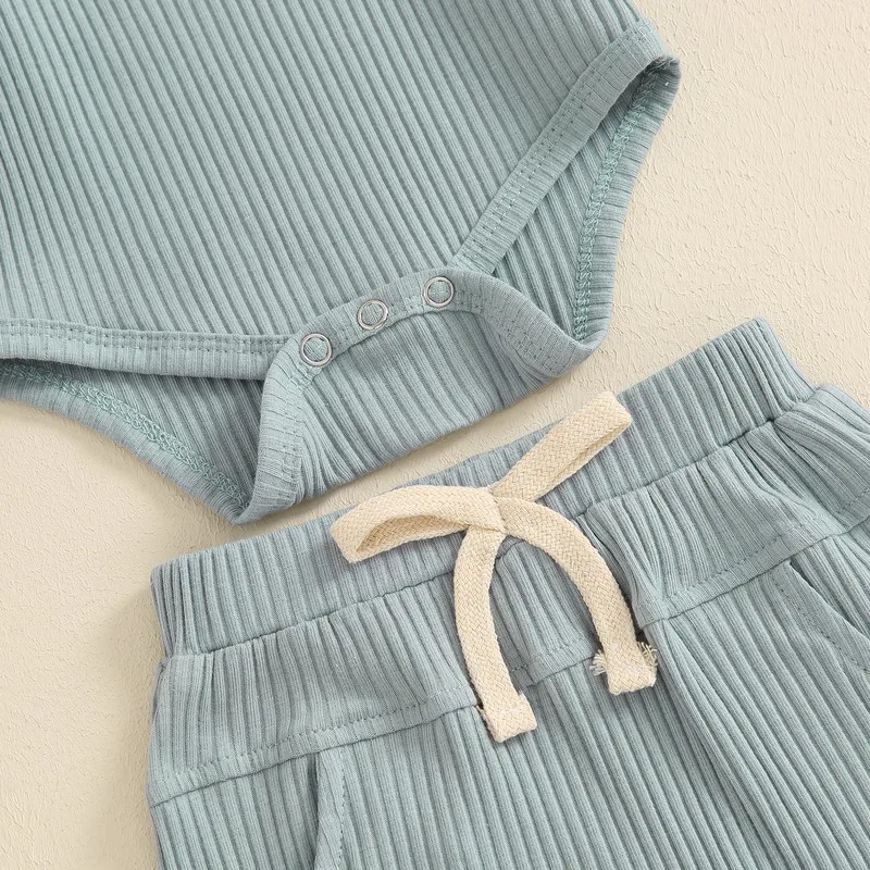 Брюки RUEWEY ребристые для мальчиков от 0 до 18 месяцев комплект из 2 предметов боди на