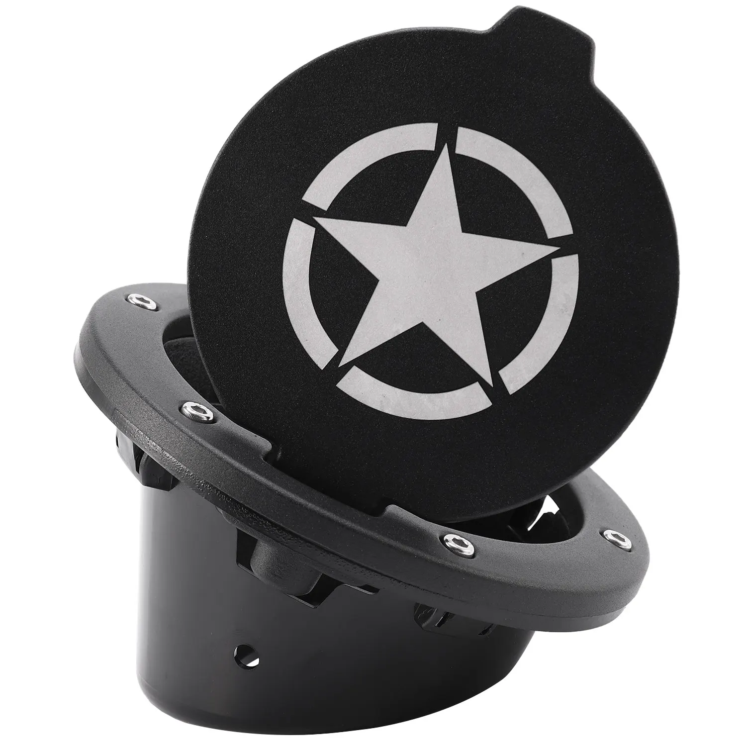 

Gas Tank Cap Cover Fuel Tank Cover 4-Door 2-Door for 2007-2018 Jeep Wrangler Jk & Unlimited Car Accessories