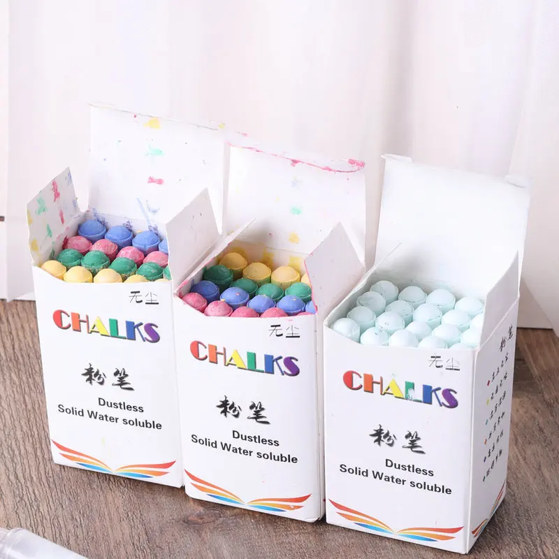 

Производитель предоставляет учебный белый цветной детский Мел для письма водорастворимый 20 штук граффити мелки для оптовой продажи