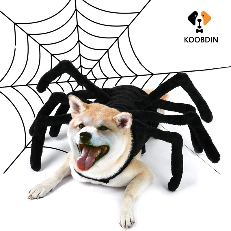 Halloween Spider Clothes for Pet Dog Cat Cosplay Pet Clothes Spider Costumes Dressing Up Party Pet Dog Halloween Costume Props