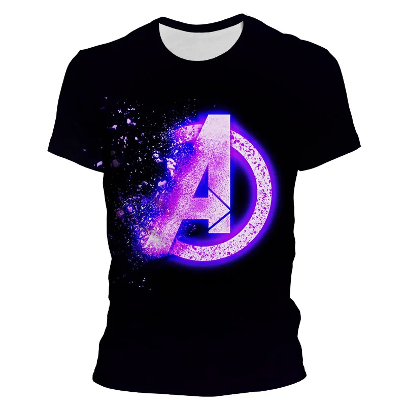 Новые футболки с логотипом Marvel мстители для мужчин и женщин летняя футболка