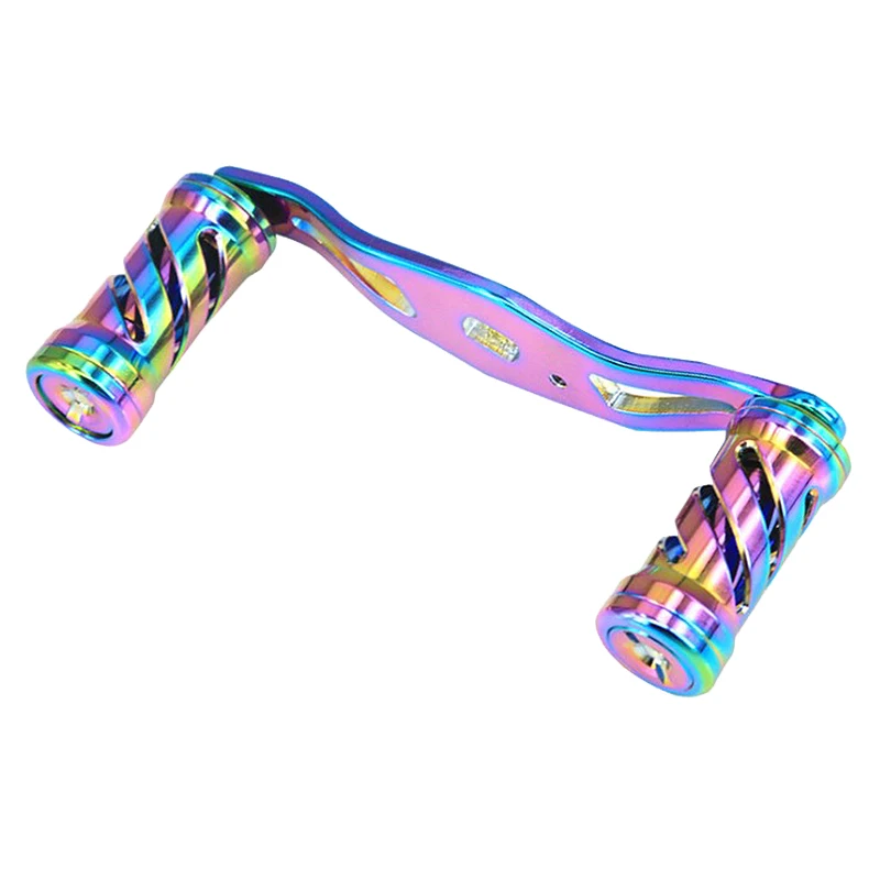 

Rainbow Color Fishing Reel Handle Kit All Metal Anti-Rust Reel Knob Rocker DIY Accessory Hole Fishing Accessories