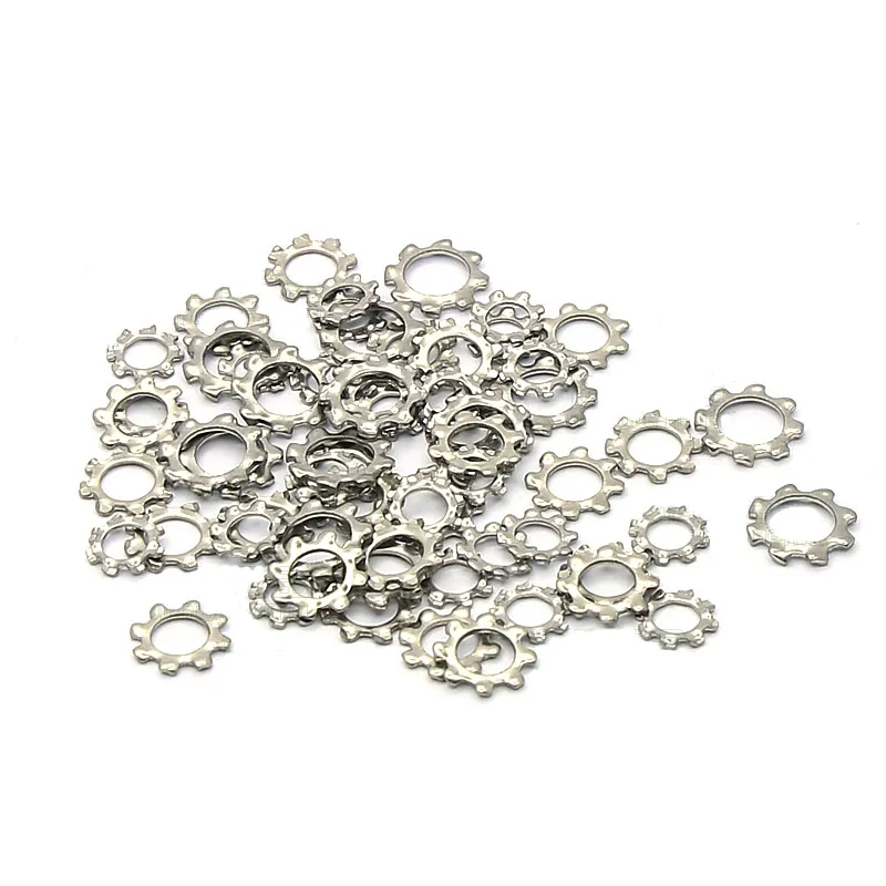 

M3 M4 M5 M6 304 Stainless Steel External Toothed Serrated Lock Washer Shakeproof Star Gasket External Teeth Washer