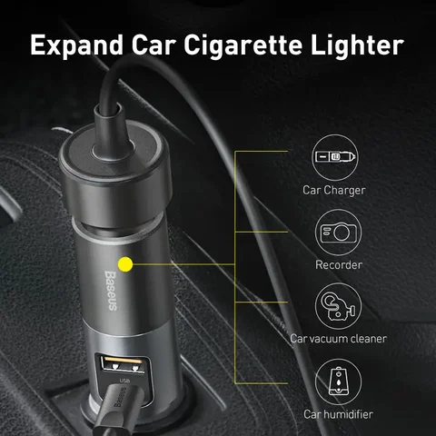 Baseus 120 Вт Быстрое автомобильное зарядное устройство QC 3.0 PD 3.0 Автомобильное зарядное устройство для телефона USB для iPhone 16 15 14 13 Pro Зарядное устройство для мобильного телефона Samsung Xiaomi