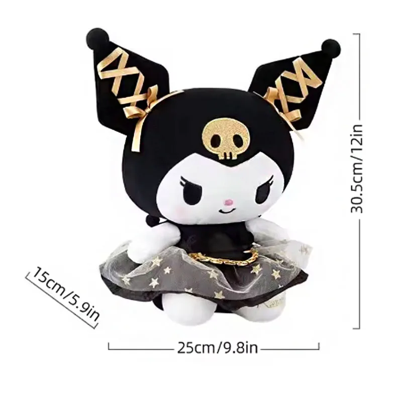Оригинальная плюшевая игрушка Aoger Sanrio Kuromi Melody, милая мультяшная кукла Кавай, мягкая плюшевая подушка, подарок на день рождения для детей (art.: 3920ce12e332c) - 3920ce12e332c