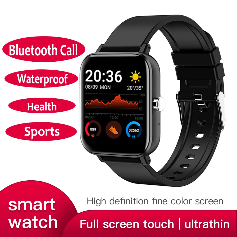 

Smartwatch Men Waterproof Sport Smart Watch Apple Big Screen Bluetooth Call Health Monitor Xiaomi Smart Watches for Ios Huawei
