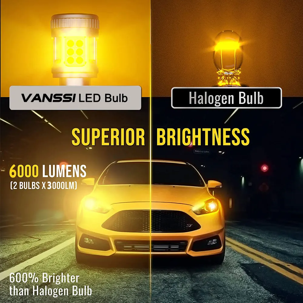 Лампа головного света BAu15S PY21W без ошибок Canbus Hyper Flash T20 7440 7440A WY21W Φ сигнал поворота с