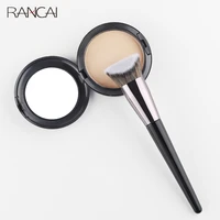 rancai 1pcs powder concealer liquid face makeup brushes tools double oblique head foundation brush professional beauty cosmetics