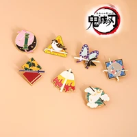 demon slayer brooch kamado nezuko brooch metal enamel pin anime pins cosplay prop backpack accessories cosplay prop jewelry