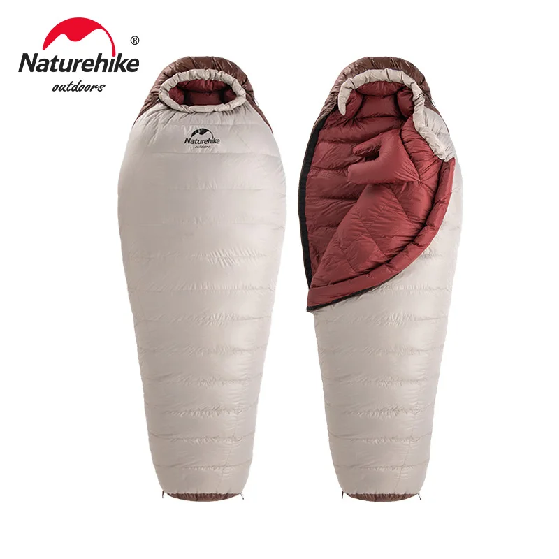 

New Naturehike Winter 20D Mummy Sleeping Bag SnowBird Outdoor Camping Ultralight 650FP Duck Down Keep Warm Portable Sleeping Bag