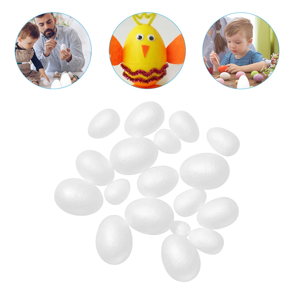 

Easter Egg Painting Styrofoam Crafts Diy Kids Party Projects School Propsartificial Game Spring Making Eggs Ornament