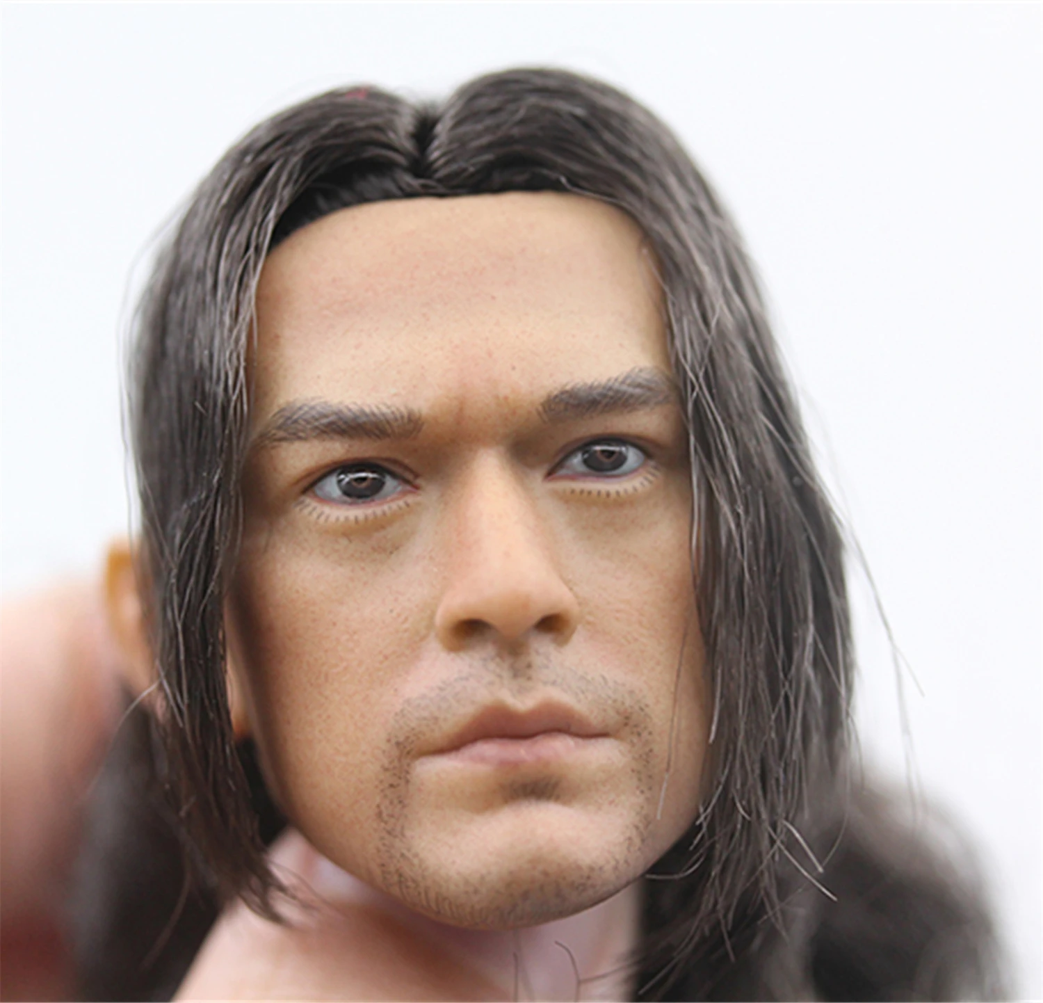 

1/6 Scale Head Carving Takeshi Kaneshiro Asian Male Soldier Star Hair Transplant Model PVC 12Inch Action Figure Body Doll "