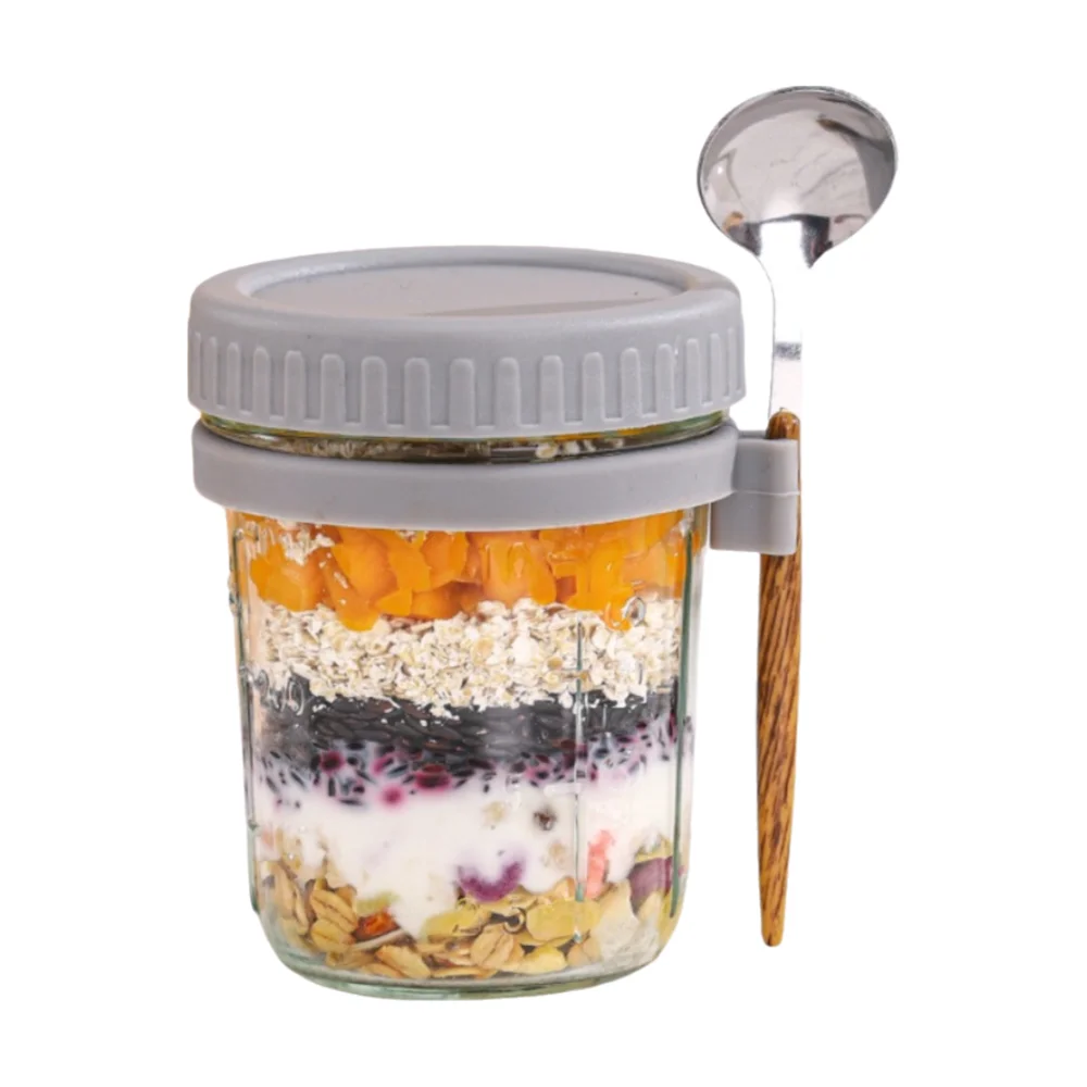 

Стеклянная банка для овсянки 350 мл