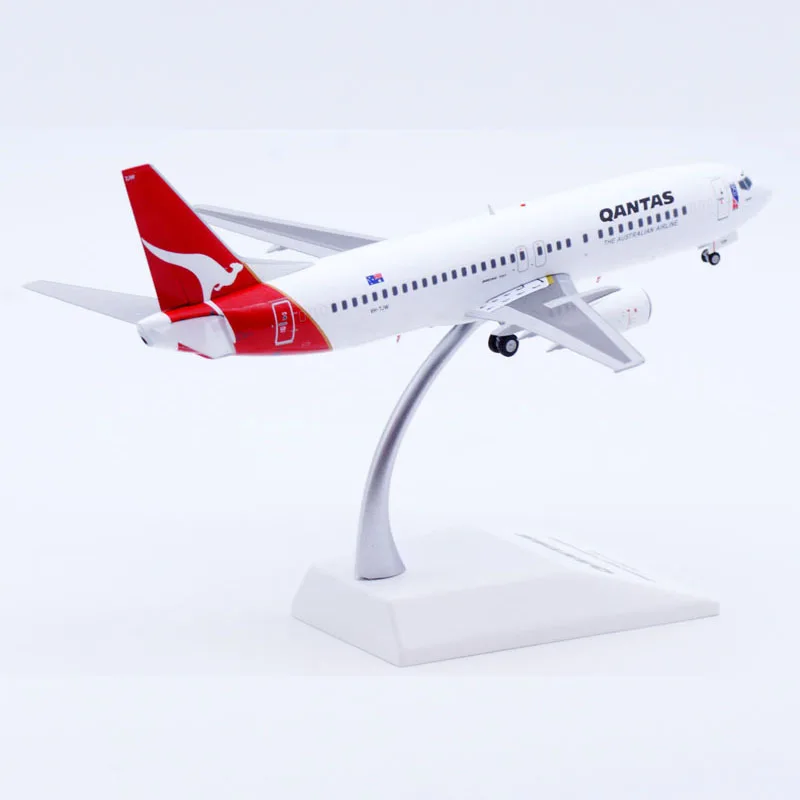 Фото Коллекционная модель самолета из сплава XX20392, подарок, JC Wings 1:200, Qantas Airlines Boeing B737-400, литая под давлением модель реактивного самолета VH-TJW с подставкой №3