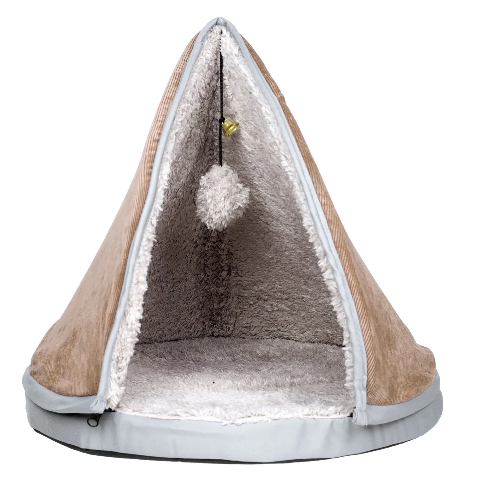 

Sleep and Play Cat Bed with Removable Teepee Top
