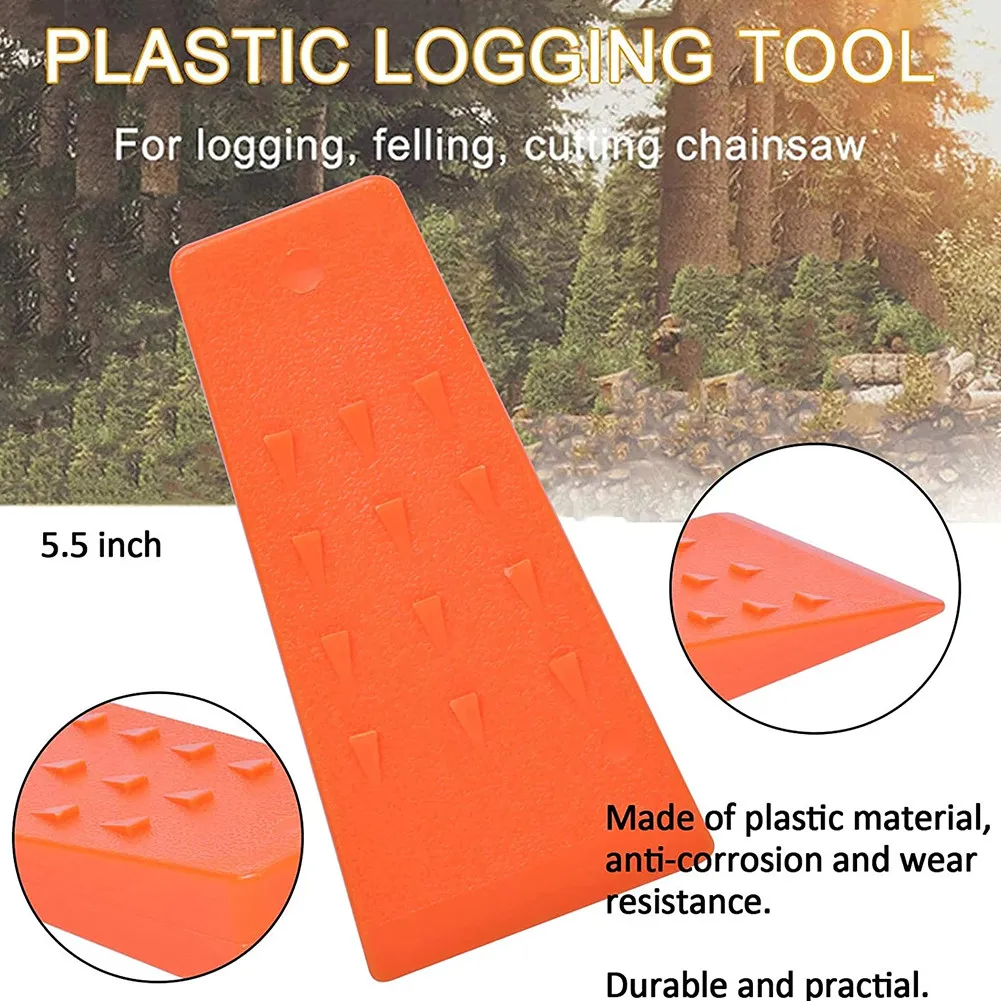 

5.5Inch Tree Felling Wedge Chain Saw Logging Supplies Cutting Wood Splitting Tree Cutting Wedge Spiked Logging Tool For Chainsaw