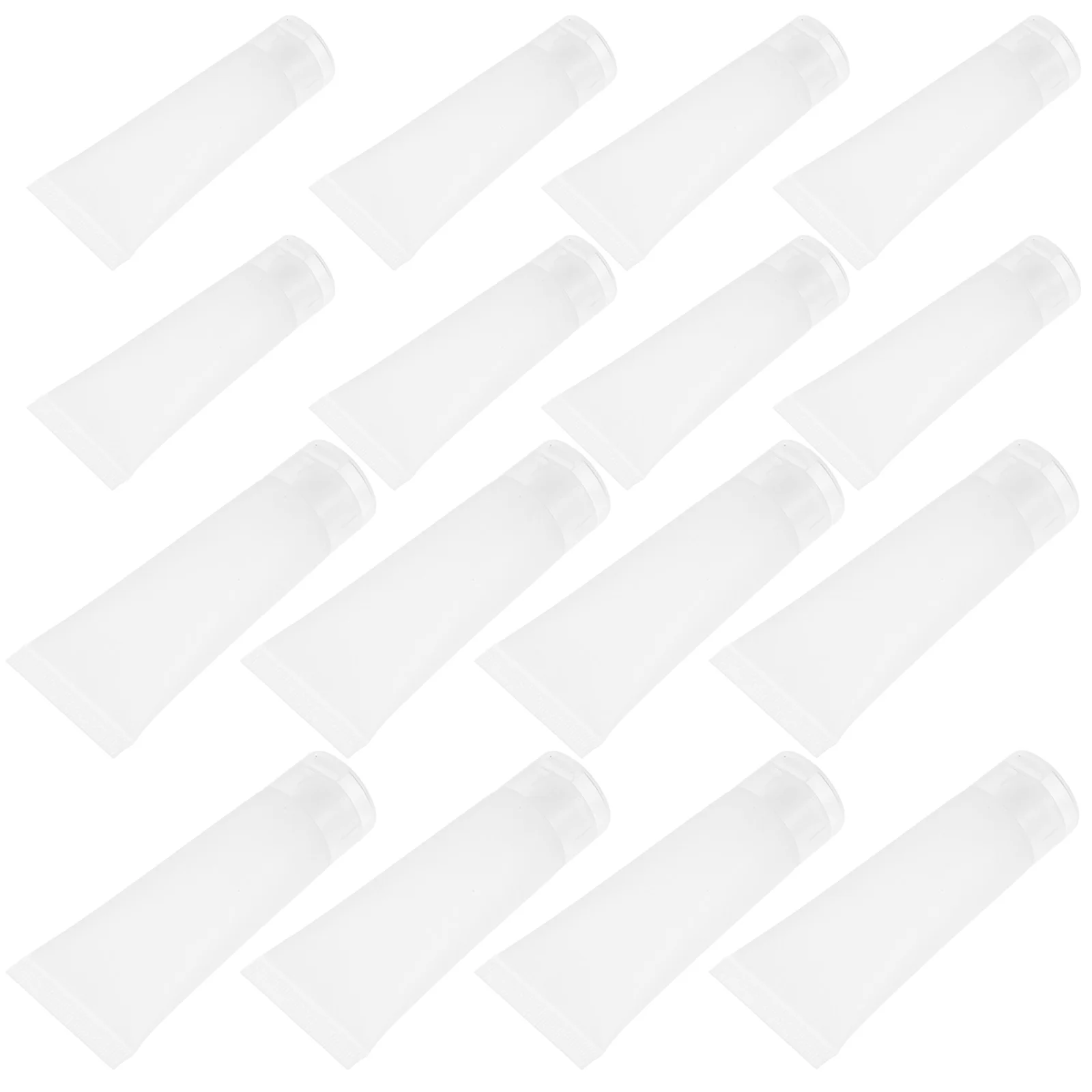 

16pcs Refillable Skin Care Cream Tube Squeeze Tube Makeup Sample Bottle Cream Container