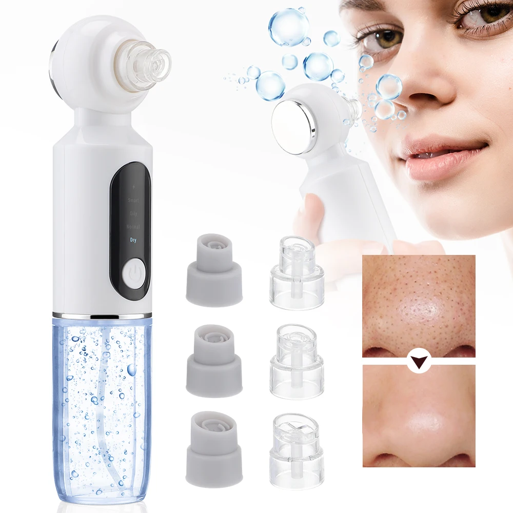 

Electric Small Bubble Blackhead Remover USB Water Cycle Pore Acne Pimple Removal Vacuum Suction Facial Nose Cleaner Tool