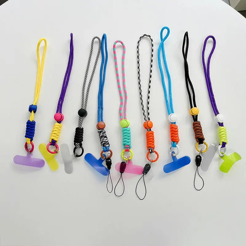 

Universal Adjustable Phone Lanyard Anti-lost Lanyard Strap Detachable Colorful Neck Cord Phone Safety Tether Keychain Chain Rope
