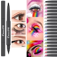 18 colors two in one magnetic eyeliner liquid pen color eyeliner gel pen lasting waterproof eyeliner pencil