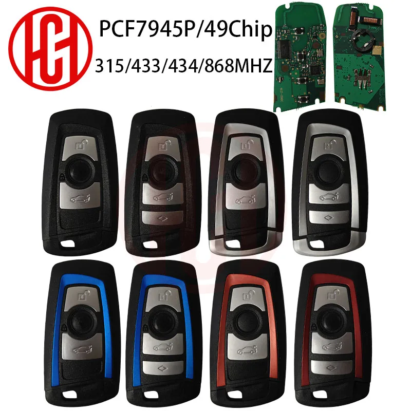 Фото Автомобильный смарт-ключ для BMW F 1 2 3 4 5 6 7 CAS4+ Система FEM 315 МГц/433 МГц/434 МГц/868 МГц ID49 Чип Автоматический дистанционный ключ Бесключевой доступ №1
