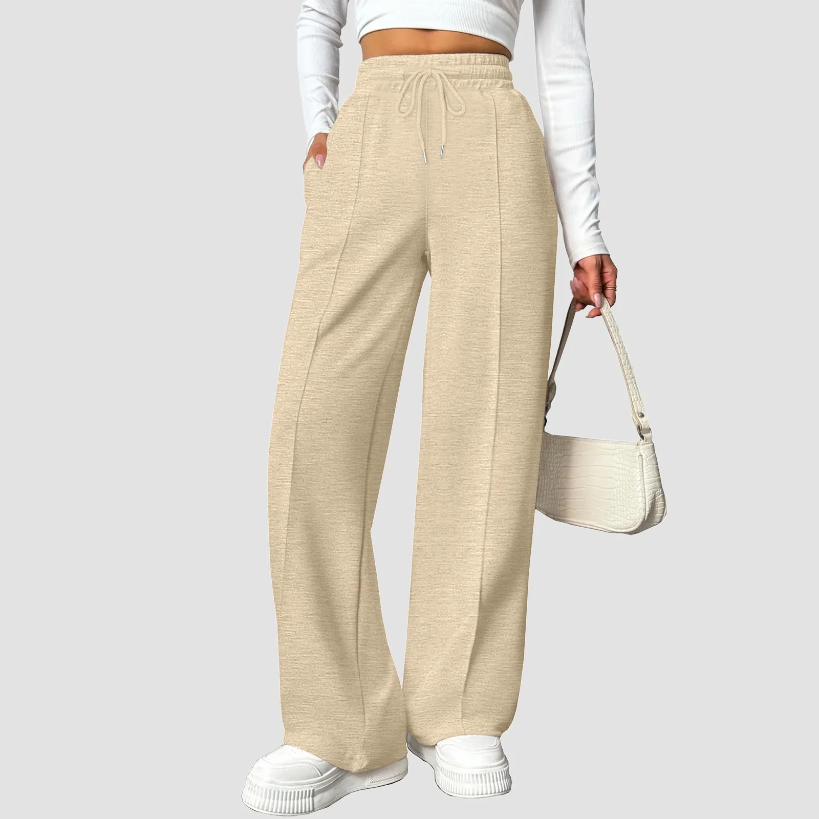 Спортивные брюки женские с флисовой подкладкой тренировочные штаны прямыми