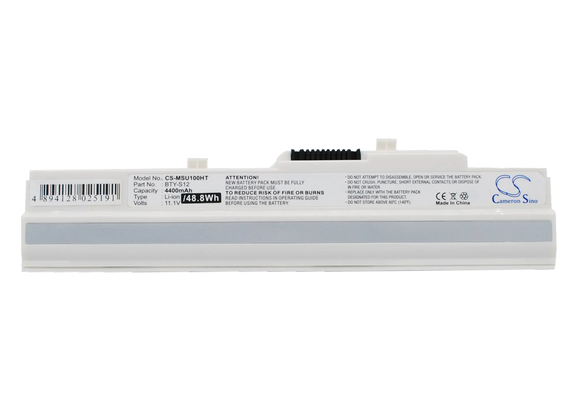 

CS 4400mAh battery for Advent 4211, 4212 14L-MS6837D1, 3715A-MS6837D1, 6317A-RTL8187SE, BTY-S12, TX2-RTL8187SE