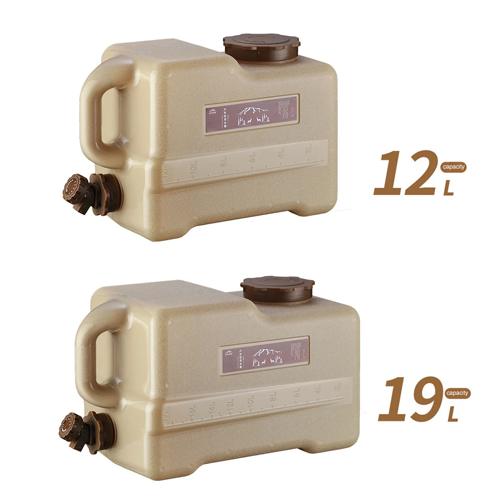 

Outdoor Portable Water Bucket Wateater Bucket Water Tank Container with Detachable Faucet For Camping Hiking Driving