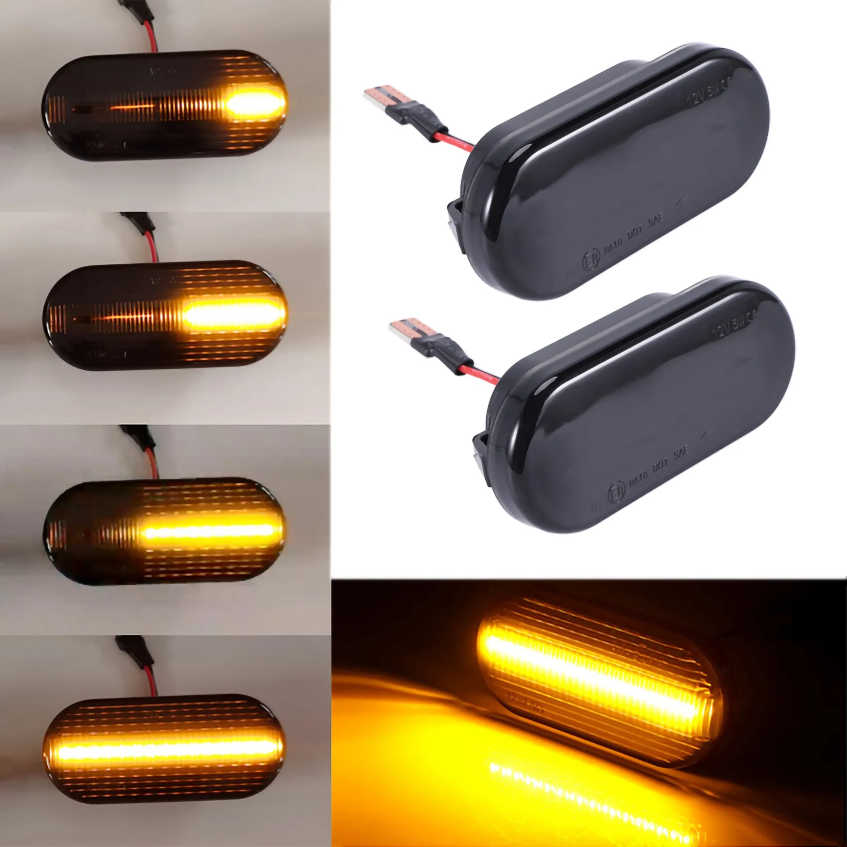 Автомобильный Динамический светодиодный поворотник в виде листьев для Volkswagen Bora