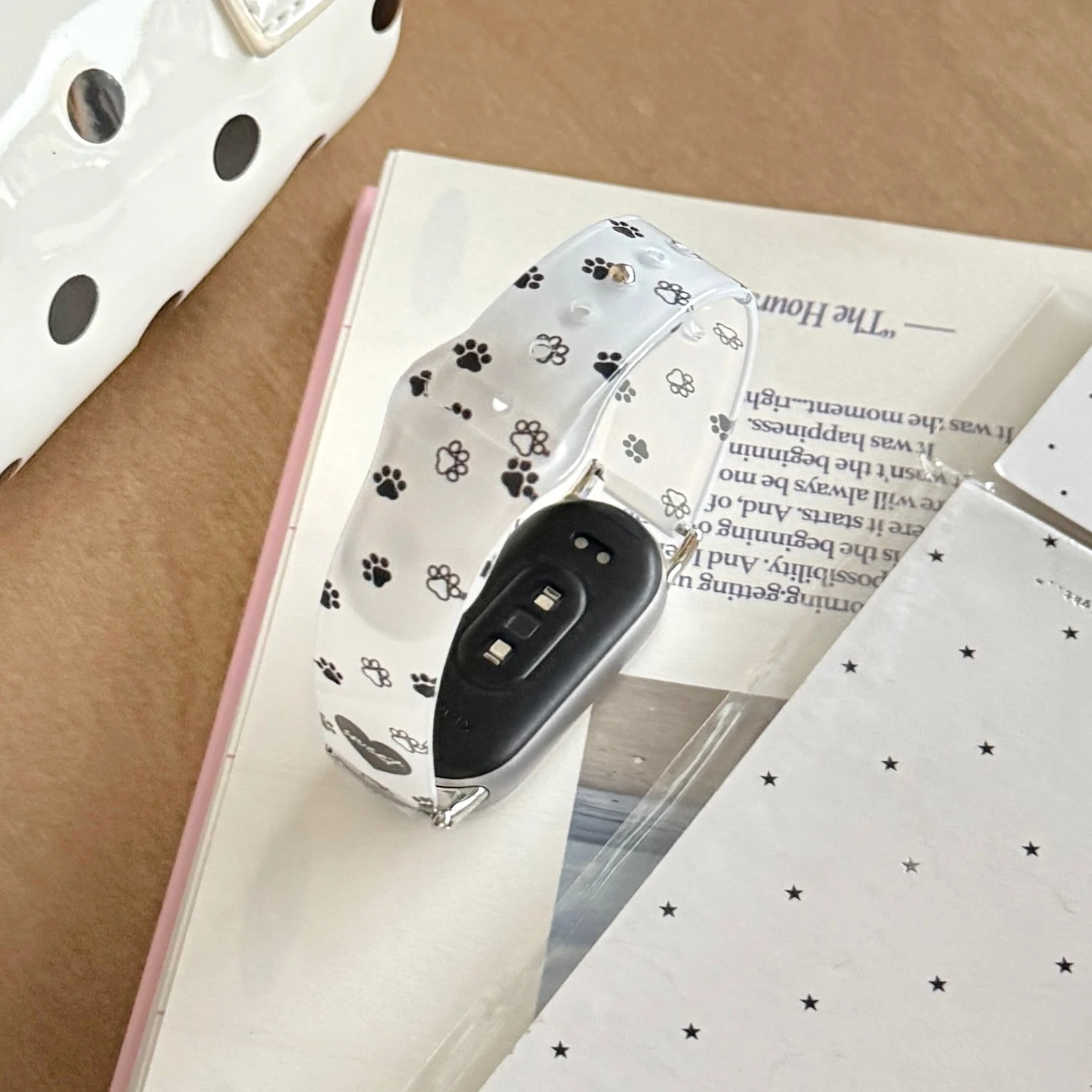 Фото Милый ремешок из ТПУ с узором кошачьих лапок для Xiaomi Band 8 9 10 Pro, милый женский ремешок для Redmi Watch 4 5 6, универсальный, 18 20 22 мм №2