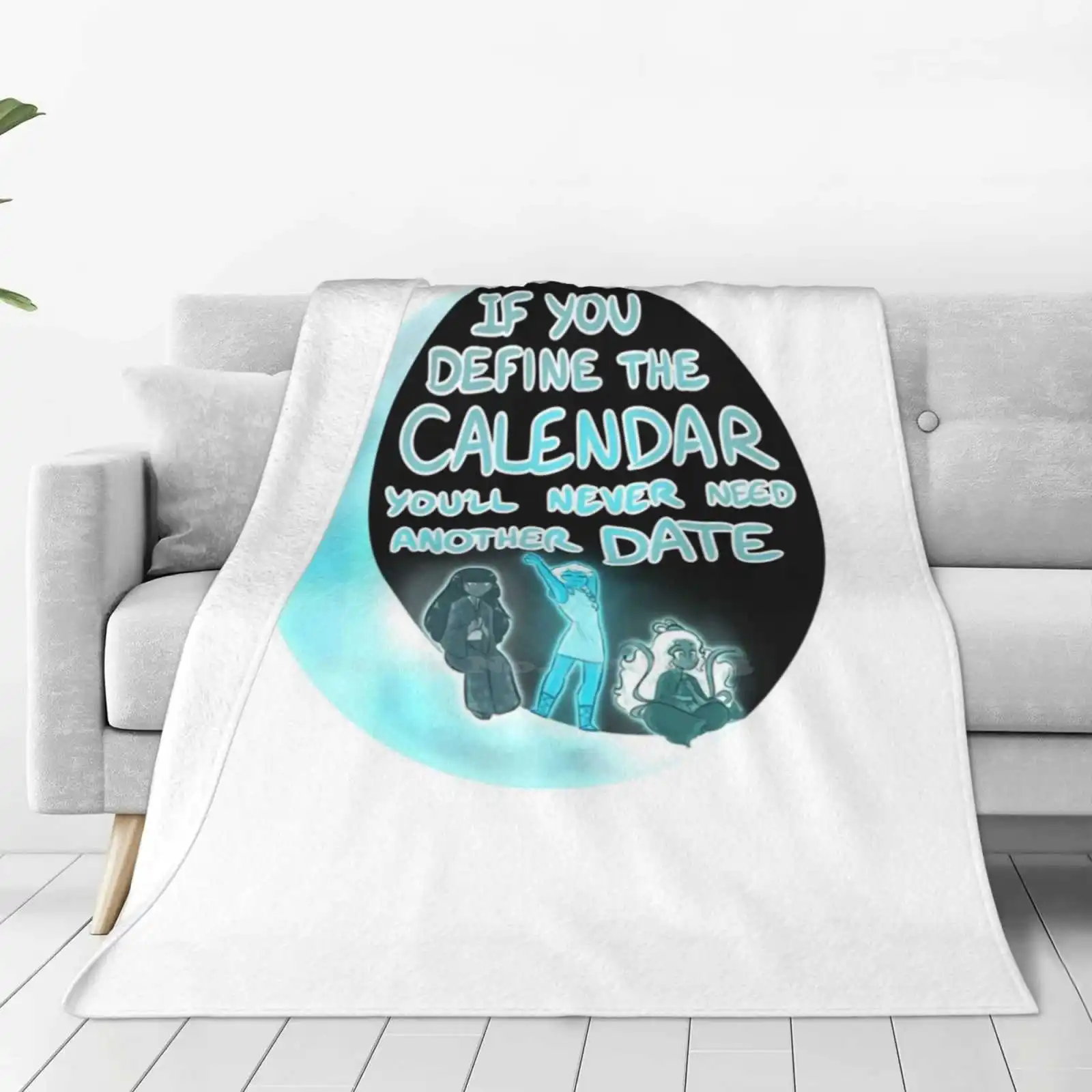 Мягкое теплое одеяло с изображением Богини Луны Artemis Kaguya меняющее чрезмерное