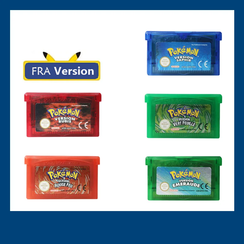 Картридж игровой для видеоигр pokemon 32 бит карта консоли GBA DS 2DS 3DS NDSL Изумрудный