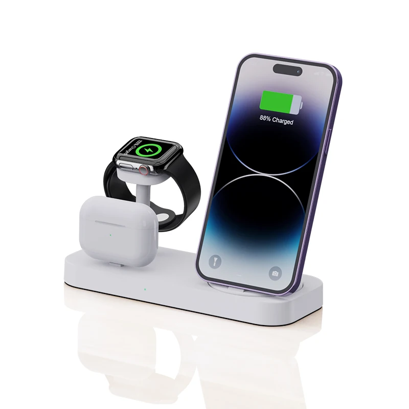 Настольное беспроводное зарядное устройство 4-в-1