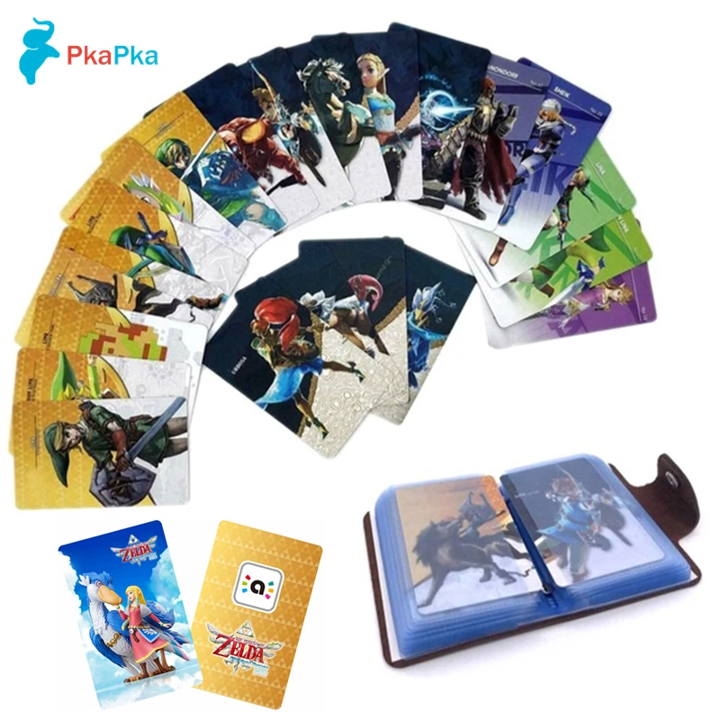 

25pcs For Amiibo BOTW Zeldaes the Legend of Breath of the wild Acessorz TLOZ NTAG215 Tags Game Cards NS Switch