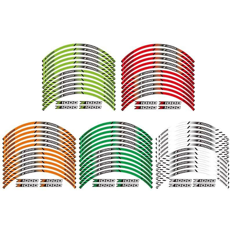 

Motorcycle Sticker for Kawasaki Z1000 Reflective Rim Sticker Decal