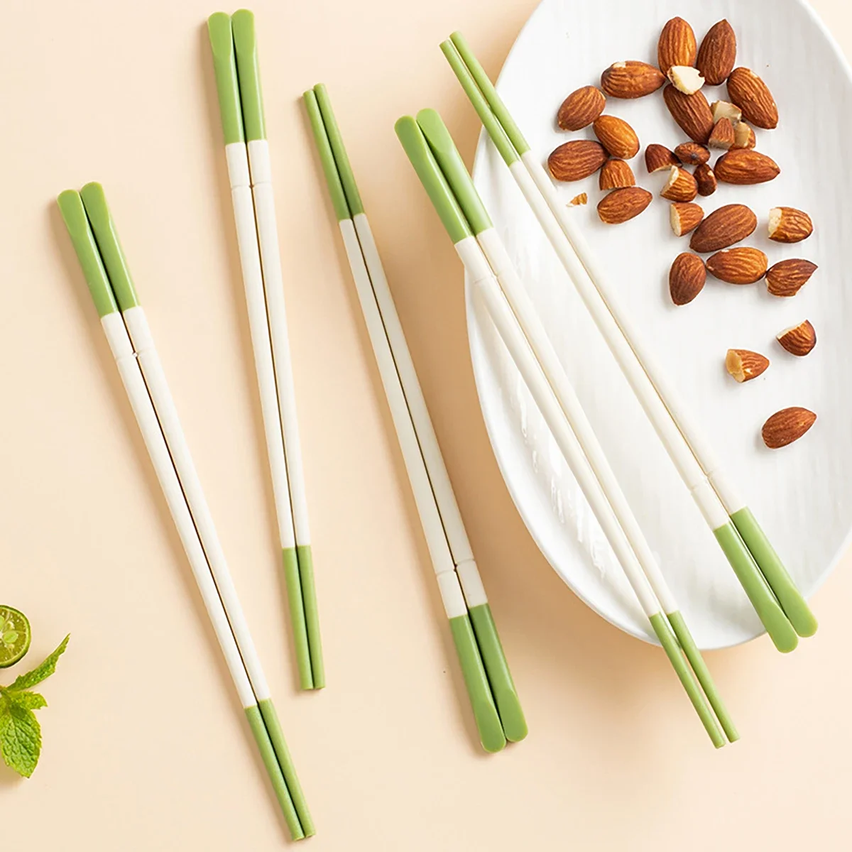 5 пар антискользящих палочек для еды Zoseil