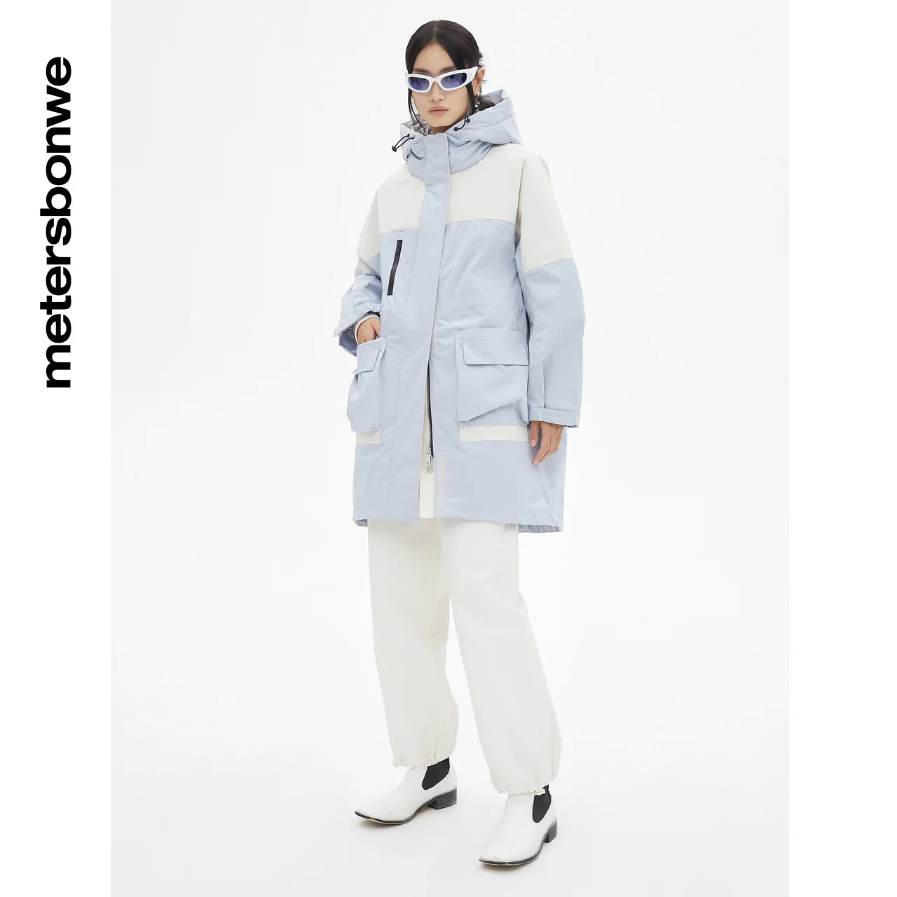 Metersbonwe Hooded Down Jacket Women Thick Winter Parker Coat Female Long Down Coat Fashion Warm Jackets Casual Outerwear