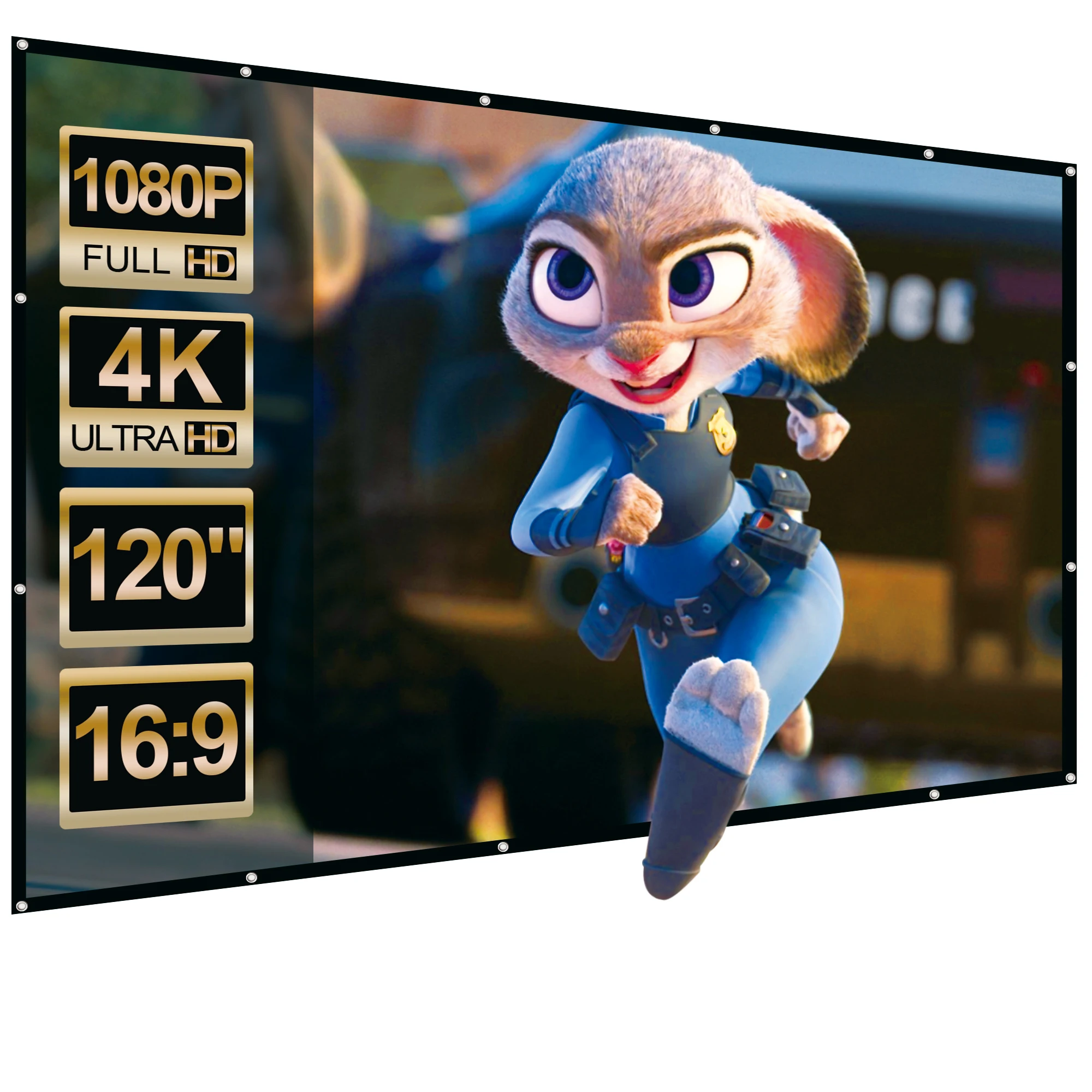 FANGOR 120-дюймовый экран проектора 16:9