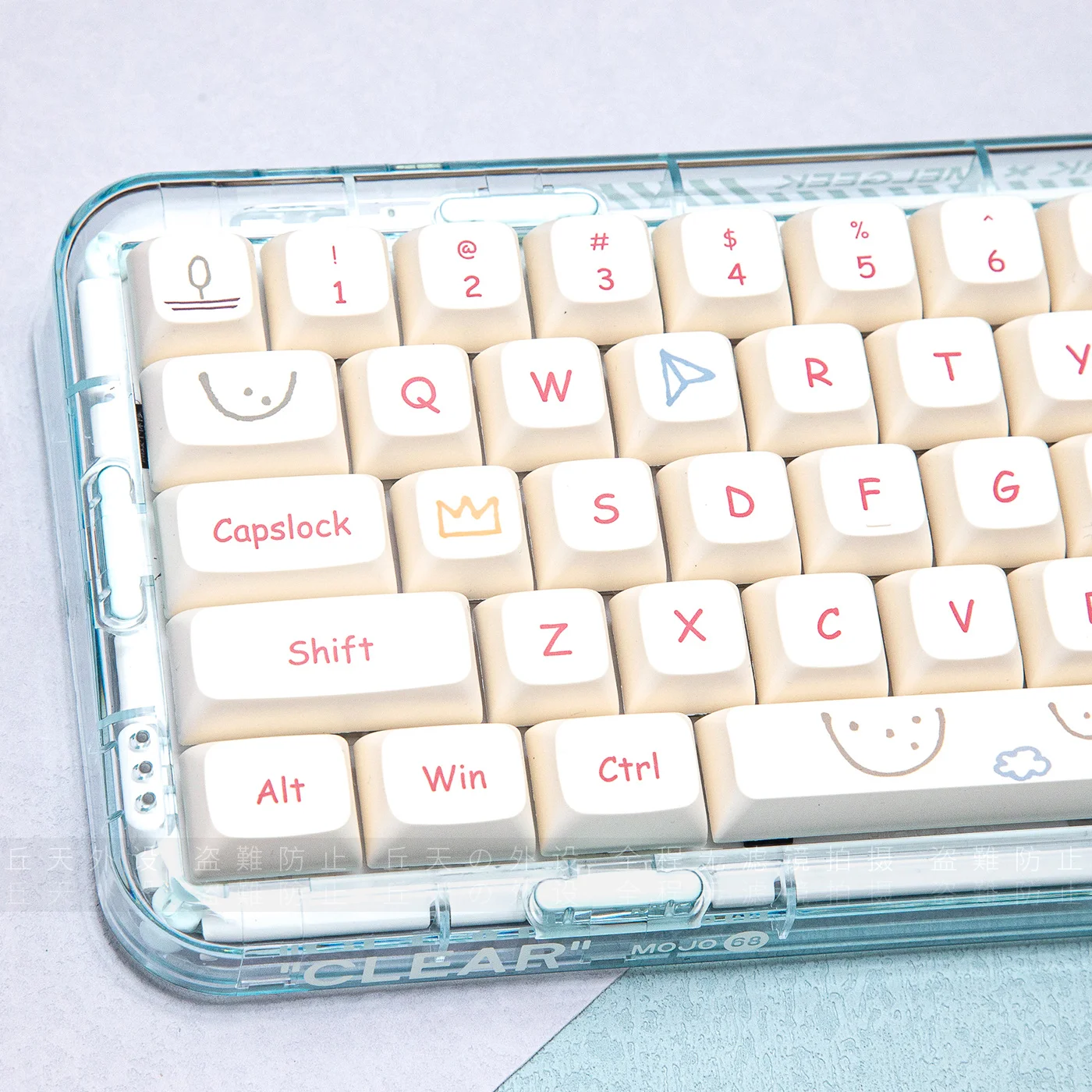 

132 Key Graffiti Keycap Cute XDA Height Pbt Five-sided Sublimation 75V3 CIY 68 61 84 87 980 104 for Mechanical Keyboard