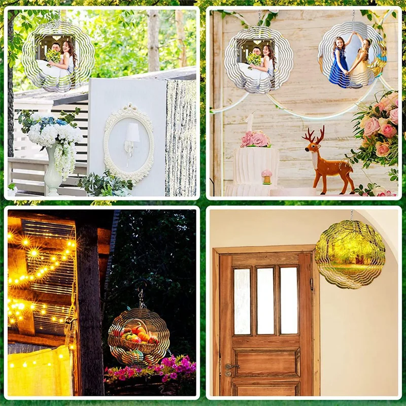 1 Упаковка 8-дюймовых заготовок для сублимационного ветряного прядильщика 3D