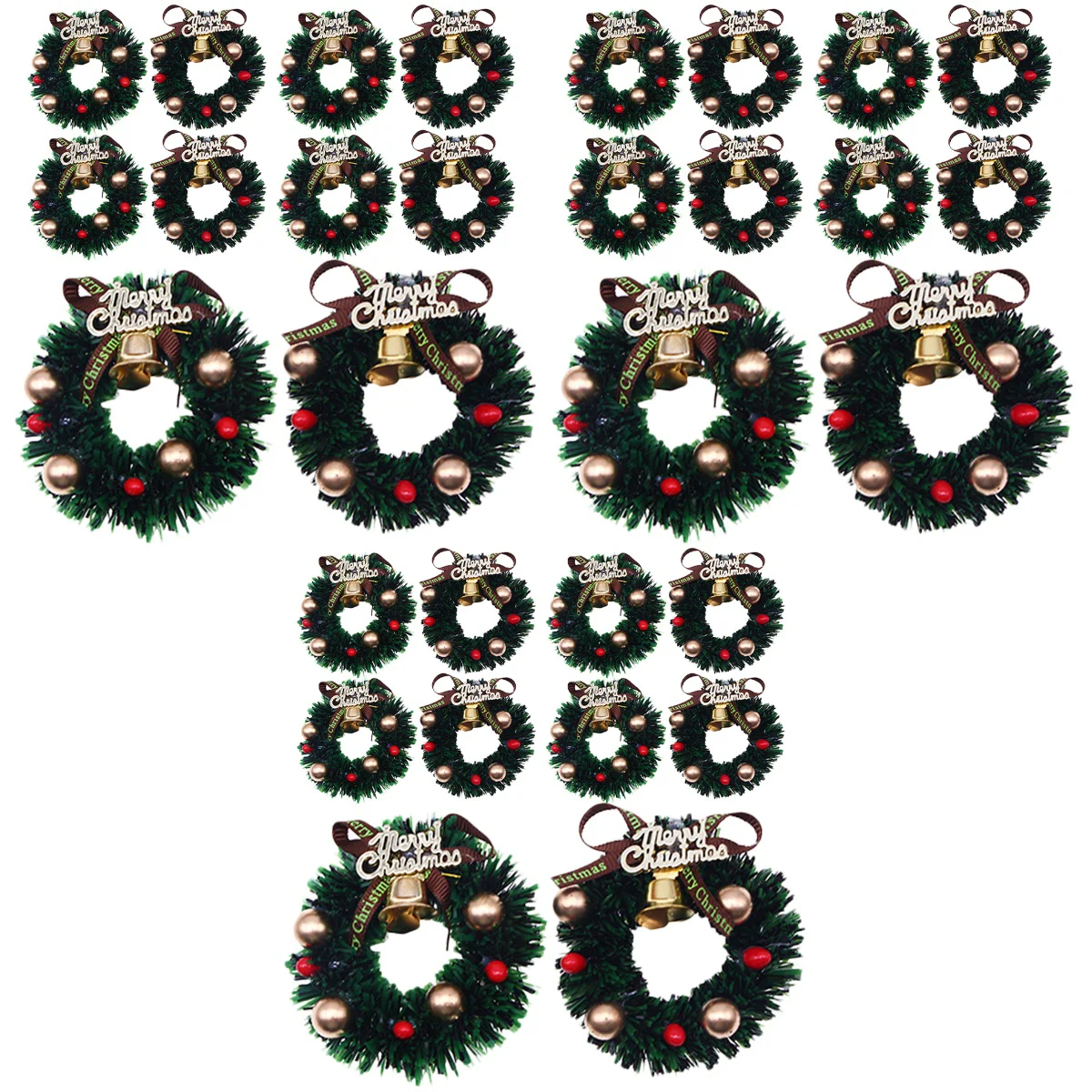 

Wreath Christmasgarland Miniature Hanging Mini Small Ornaments Merry Wreaths Tree Toys Tinyfurniture Ornament Accessories Toy 12