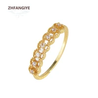 fashion ring 925 silver jewelry with zircon gemstone finger rings for women wedding promise party gift accessories wholesale