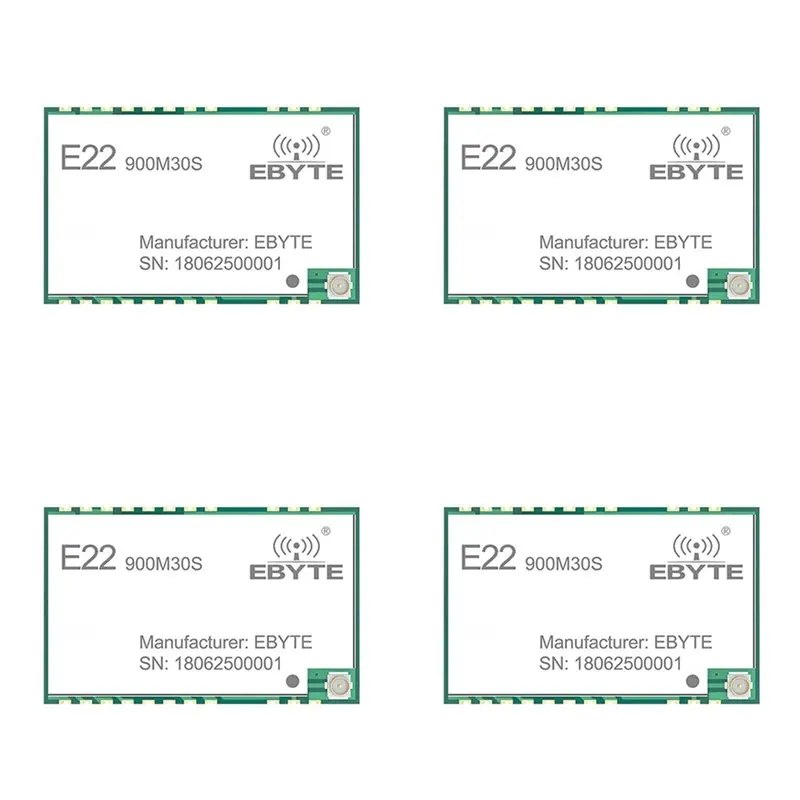 Фото Модуль Lora 4X EBYTE SX1262, 32 МГц, высокоточный TCXO E22-900M30S, 850-930 МГц, 30 дБм, 12 км, интерфейс SPI, низкое энергопотребление №1