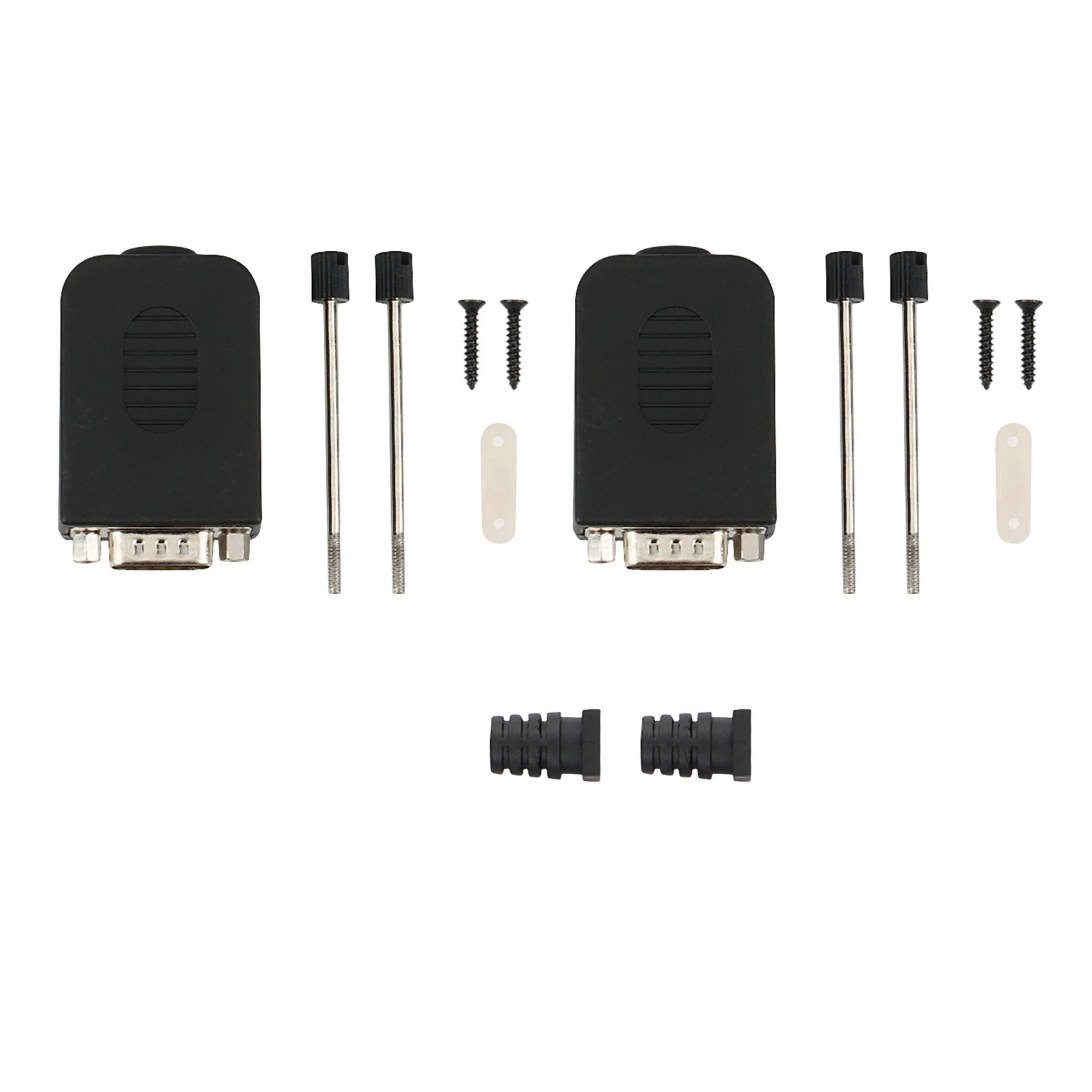 

DB9 Connector RS232 Male Female D-SUB 9PIN RS485 Breakout Terminals Solderless COM Connectors, Male and Female