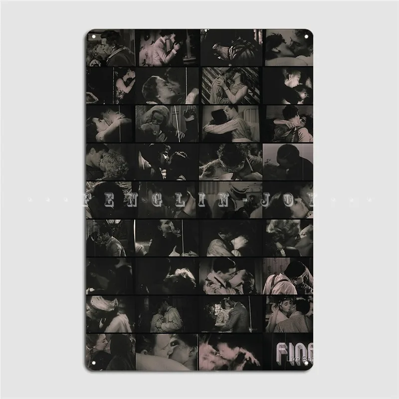 

The Censored Kisses Of Cinema Paradiso Metal Sign Wall Pub Club Bar Custom Wall Decor Tin Sign Poster