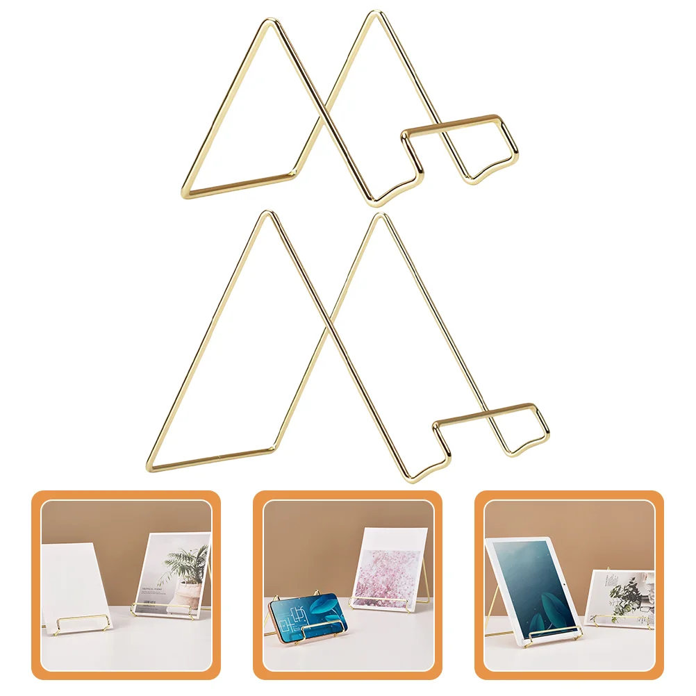 

Book Stand Desktop Holder Table Rack Iron Organizer Cellphonephone Tiny Shelf Classifying Design Sloping Magazine Desk